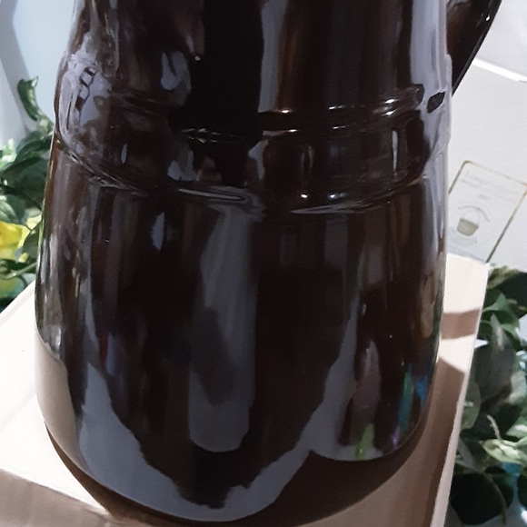 Longaberger  woven traditions chocolate cottage pitcher - Picture 6 of 6